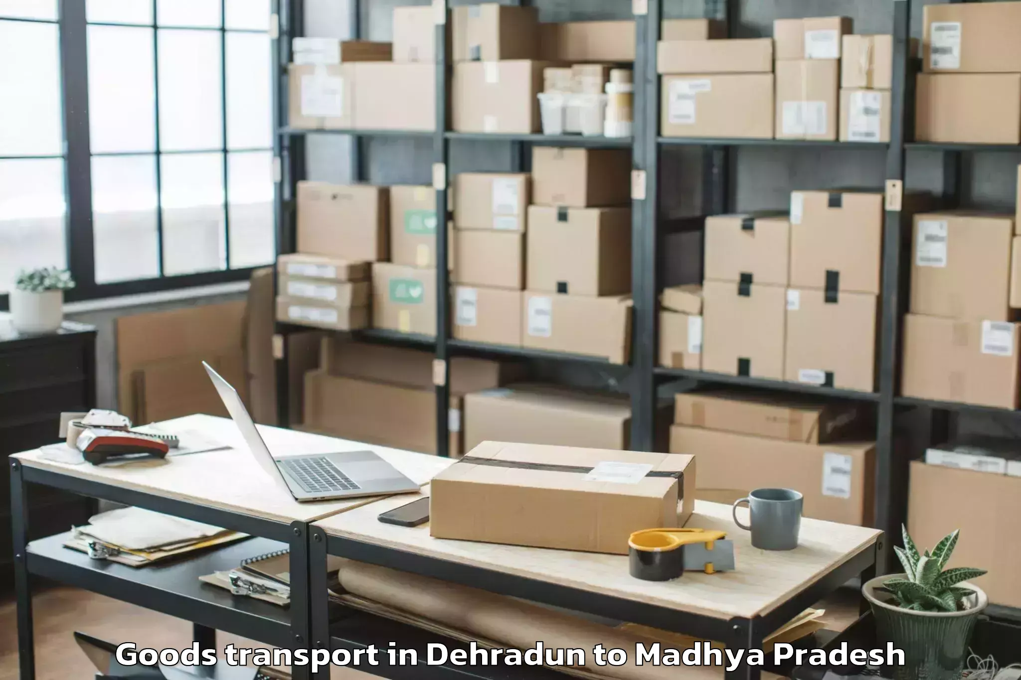 Affordable Dehradun to Satwas Goods Transport